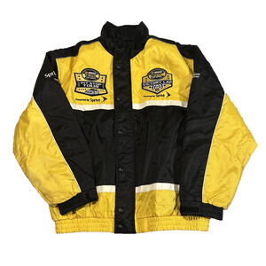 NASCAR NEXTEL Cup Series Sprint Pit Stop Tour 2005 Jacket Men’s Large Yellow